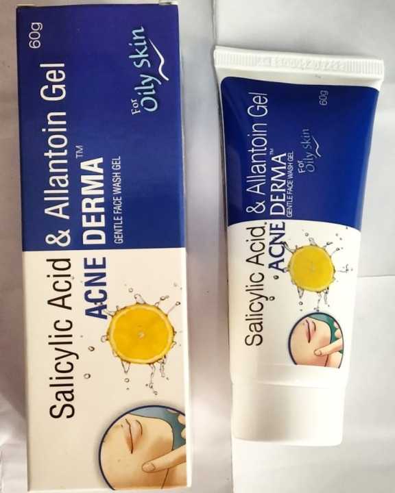 Acne%20Derma%20Gentle%20Face%20Wash%20Gel,%20Salicylic%20Acid%20And%20Allantoin%20Gel-60g%20-%20Image%202