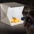 Portable Photo Studio 30*30cm Light Tent Mini Folding Studio Diffuse Soft Box Lightbox With LED Light Black White Photography Background Photo. 