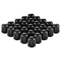 1000 Pcs Black Bicycle Tire Valve Cap Professional Plastic Caps Protection Leakproof Valve for Bike Motor Car. 