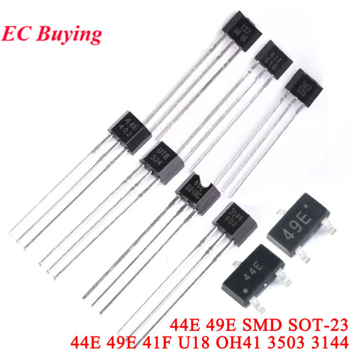 5pcs-100pcs Hall Element Brushless Electric Motor 3144 A3144 44E U18 ...