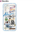 Jizetin for Realme 8 5G Back Cover Transparent Football Star For Boys Soft Phone Case. 