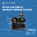 Ultima Atom 320 Wireless Earbuds With Massive Playback Of Upto 17 Hour IPX5 Water Type C Interface With Game Mod. 