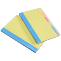 NAMUNY Sticky Notes Divider Sticky Notes Tabs ,Tabbed Self-Stick Lined Bright Colors Notepad, 4X6Inch,2 Pcs 120 Index Notes. 