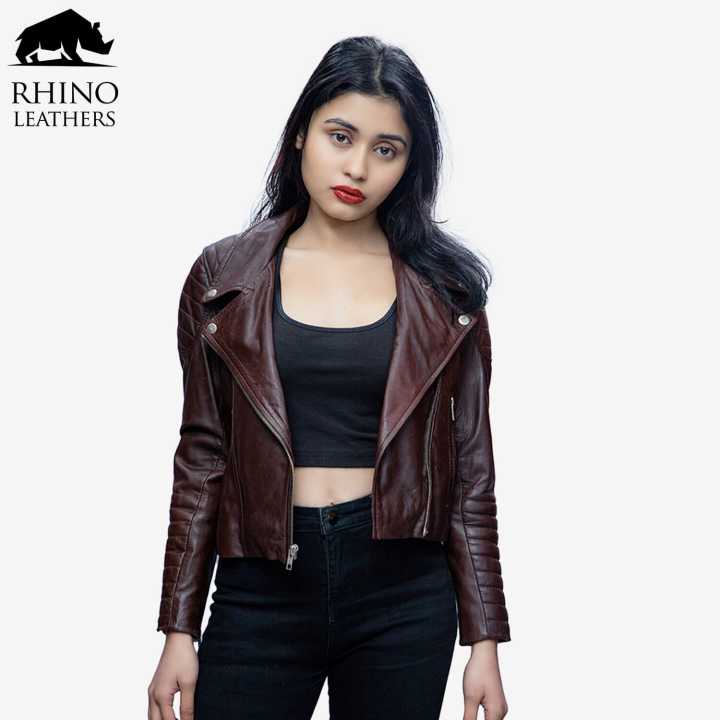 Rhino Leather Women's Genuine Leather Jacket