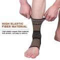 1Pcs Copper Ankle Braces Support Compression Sleeves for Injury Recovery,Joint Pain,Plantar Fasciitis,Sprained Ankle,ACL,Sports. 