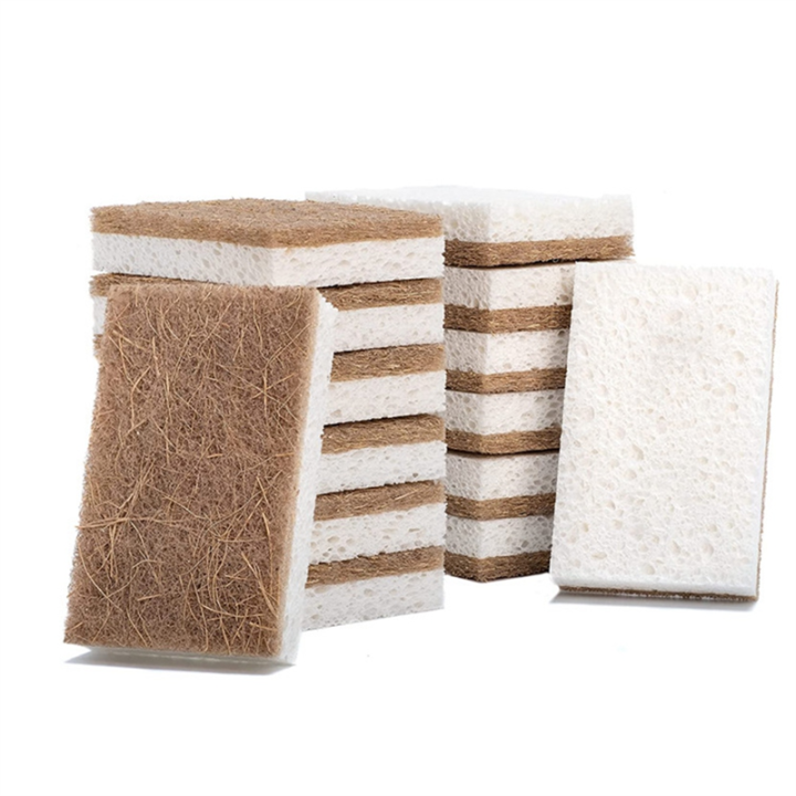 16Piece Biodegradable Compostable Cellulose Kitchen Sponges Coconut ...