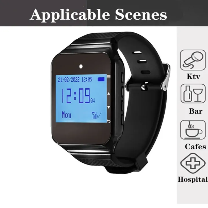 Restaurant%20Pager%20Waiter%20Calling%20System%20with%20Watch%20Call%20Button,%20Red%20-%20Image%203