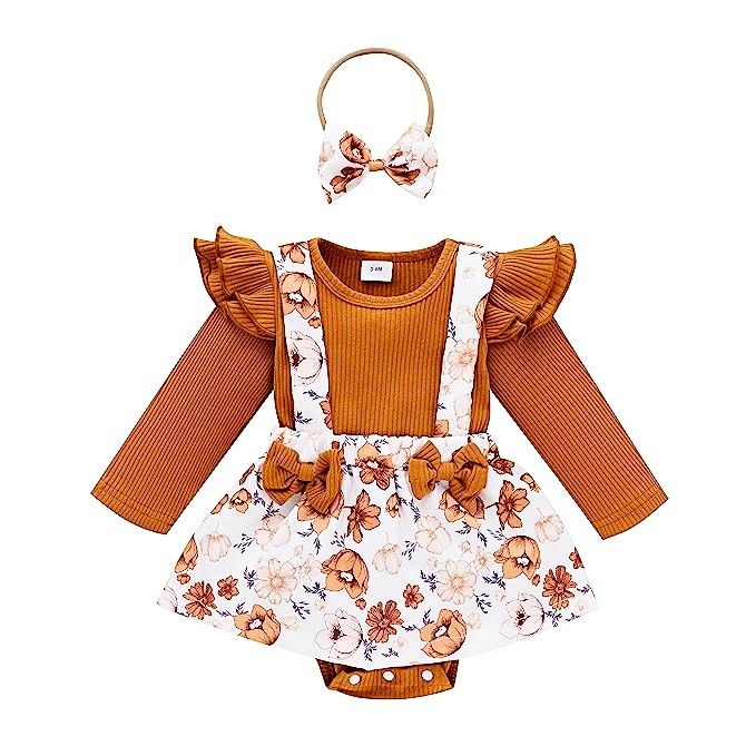 Infant%20Baby%20Girl%20Floral%20Romper%20Dress%20with%20Headband%20Outfits%20Long%20Sleeve%20Knit%20Bodysuit%20Overall%20Tutu%20Skirt%20Fall%20Winter%20Clothes,%20Brown%20Floral%20-%20Image%204