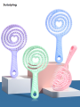 Sutuiying Relaxing Circular Massage Comb Portable Hollow Hair Combs Scalp Profesional Massage Brush Salon Styling Tools Solid Color Hair Brush. 