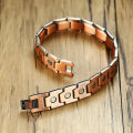 Fashion Pure Copper Magnetic Bracelet Men Energy Chain Link Vintage Copper Bracelet Dropshipping. 