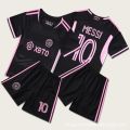 Miami Messi Jersey Children's Soccer Kit Set C Argentina World Cup Team Uniform for Girls and Boys Elementary School Students. 