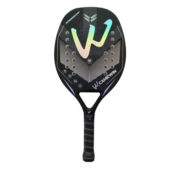 3K Beach Tennis Racket Full Carbon Fiber Rough Outdoor Sports Ball ...
