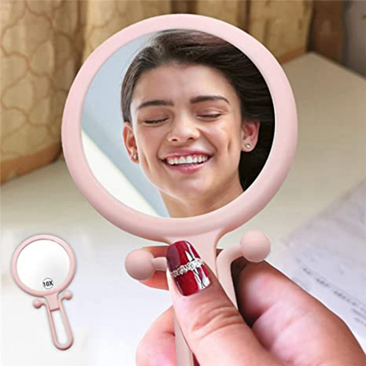 JAERBEE%2010X%20Handheld%20Magnifier,%20Double%20Sided%20Folding%20Makeup%20Mirror,%20Portable%20Handheld%20Mirror%20with%20Adjustable%20Handle(Pink)%20-%20Image%207