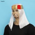 Linguolin Mens Arab Sheik Hat Head Scarf Fancy Dress Up Halloween Costume 2025 For Men Arabian Prince Cosplay Hat Stage Props Accessory. 