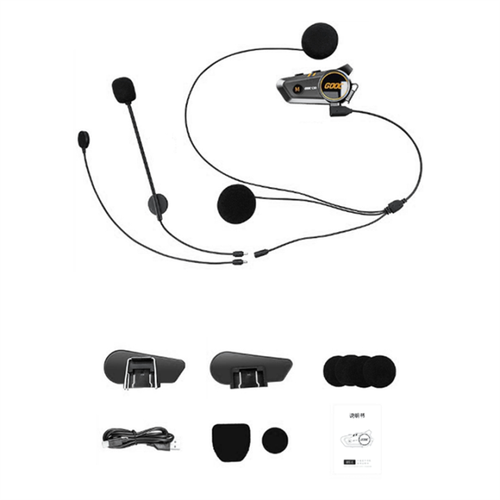 Motorcycle Earphone Helmets Headset Bluetooth 5.3 Headphones Wireless Earphone Bike Earphone Handsfree 3D Stereo Earbud