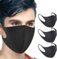 Pack of 3 Cotton Masks, Unisex Reusable Mouth Guard, Anti-Fog Mask, Cold Protection Face Mask, Unisex Reusable Washable Kawaii for Men and Women. 