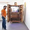 Johney Mango Bar Cabinet. 