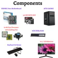 Desktop Set i3 6th Generation, 8GB RAM, 256GB SSD, 18.5" Monitor, Keyboard & Mouse. 