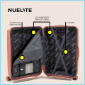 NUELITE 20-Inch Luggage ITAMI | 8 Wheel Spinner Trolley Bag | Anti-Theft Zipper Integrated Lock Extra Security | Hard Shell Carry-on. 
