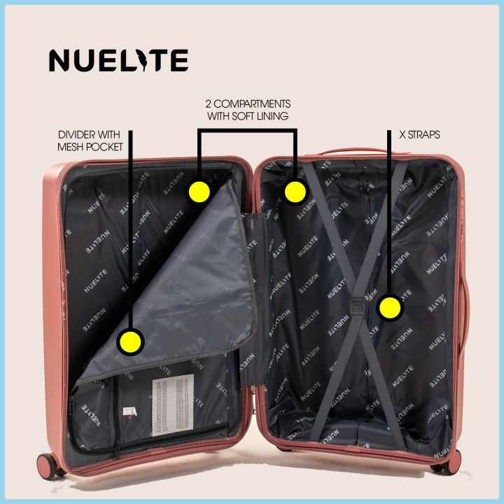 NUELITE%203%20Piece%20ITAMI%20Trolley%20Luggage%20Set%20Hard%20Shell%20Suitcase%20With%208%20Wheels%20Anti%20Theft%20Lock%20Travel%20Suitcase%20Luggage%20-%20Image%205