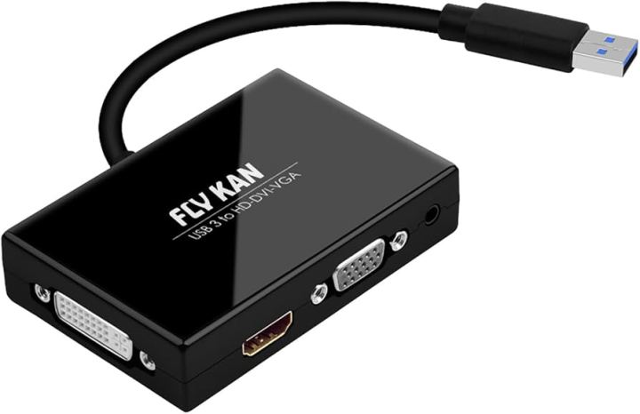 Video Card Adapter Computer USB 3.0 To HDMI-VGA-DVI Monitor External Video Card Adapter | Daraz.com.np
