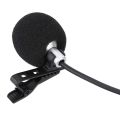 Mini portable wired electret microphone for musical instruments. 