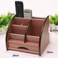 Polished Authentic Multi-Functional Wooden Pen Stand Holder / Mobile Holder, Visiting Card And Remote Stand For Desk Organizer Penstand Table Accessories. 