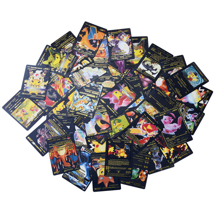 55PCS%20Black%20Pokemon%20Cards%20Vmax%20TCG%20GX%20EX%20Cards%20-%20Image%204