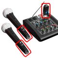 Fifty percent discount Wireless system to microphone rechargeable transmitter XLR and receiver connected to wireless microphone adapter for dynamic microphone. 