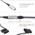 DC 12V Large 4 Pin (MOLEX) RGB Controller For PC Computer Case 5050 4pin RGB LED Strip Light. 