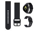 22mm Soft Silicone Watch Strap Band for Smart Watch -Black. 