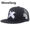Wenefang Summer Men Mesh Baseball Cap Outdoor Sport X Letter Snapback 2025 New Hat for Women Unisex Breathable Caps Hip Hop Trucker Hats. 