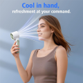 Portable Mini Fan with Neck Hanging Design, Adjustable Speeds and Digital Cooling Ice Fan Display. 