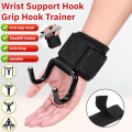 Wrist Support Hook Grip Hook Trainer Weight Lifting Hooks Hand-Bar Wrist Straps Pull-Ups-Hooks Weightlifting Strength Training. 