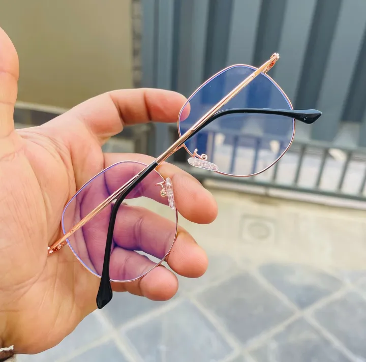 New%20Elegant%20Unisex%20Clubmaster%20Full%20Rim%20Metal%20Frame%20Prescription%20Glasses%20with%20Blue%20Ray%20Cut%20-%20Image%203