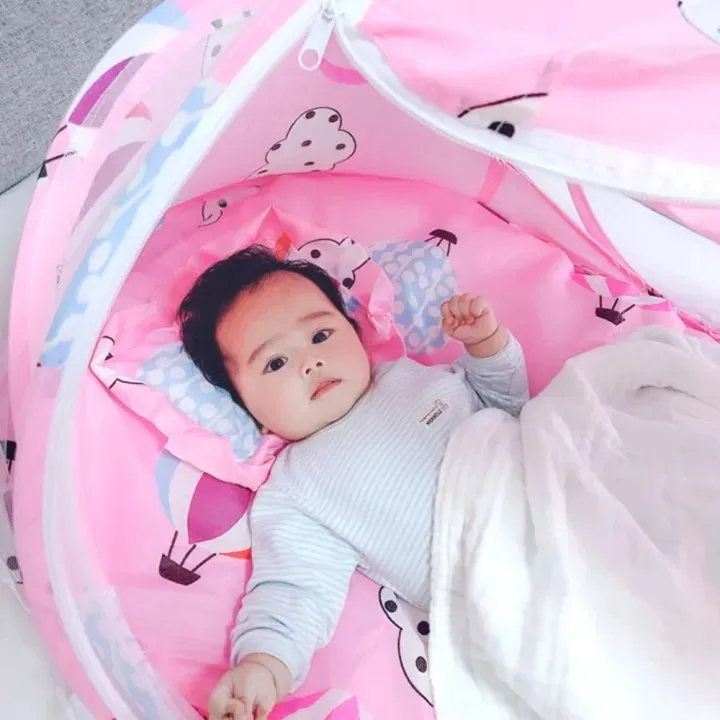 Baby%20Bed%20With%20Mosquito%20Net%20Baby%20Bedding%20Set%20Newborn%20-%20Image%204