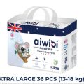 Aiwibi Australian Premium Diapers  Baby Pants XL- 36 Pieces. 