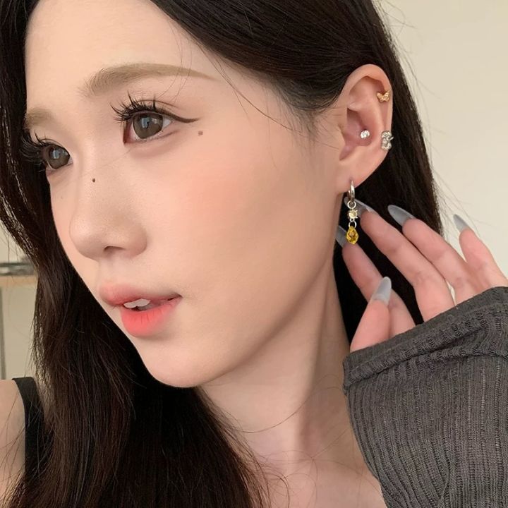 Star%20Tears%20Crystal%20Water%20Drops%20Pendant%20Ring%20Ear%20Buckle%20Female%20Temperament%20All-match%20Huazi%20Zircon%20Earrings%20Ear%20Jewelry%20-%20Image%203