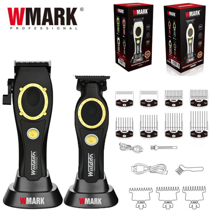 New%20NG-7030%20WMARK%20Men's%20Professional%20Barber%20Salon%20Hair%20Clipper%20with%20Charging%20Base%204500mAh%20Trimmer%208500RPM%20High%20Speed%20Magnetic%20Comb%20-%20Image%202