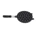 Portable Aluminum Alloy Waffle Baking Mould Pan Heat Resistant Double Sided Waffle Maker Pan Heat Press Plate With Handle Waffle Cake Mould Pot Baking Cooking. 