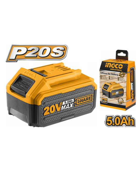 Ingco New FBLI20031 Voltage: 20V Lithium-Ion 5.0Ah Battery Pack