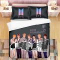 BTS King Bedsheet with Pillowcase Set. 