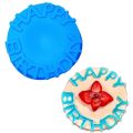 Hot Happy Birthday Birthday Cake Molds Round Silicone Cake Baking Tray Mold Durable Reusable Baking Tools. 