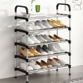 Stainless Steel Foldable Shoe Rack 5/6/7 Layer Size Premium Shoe Rack. 