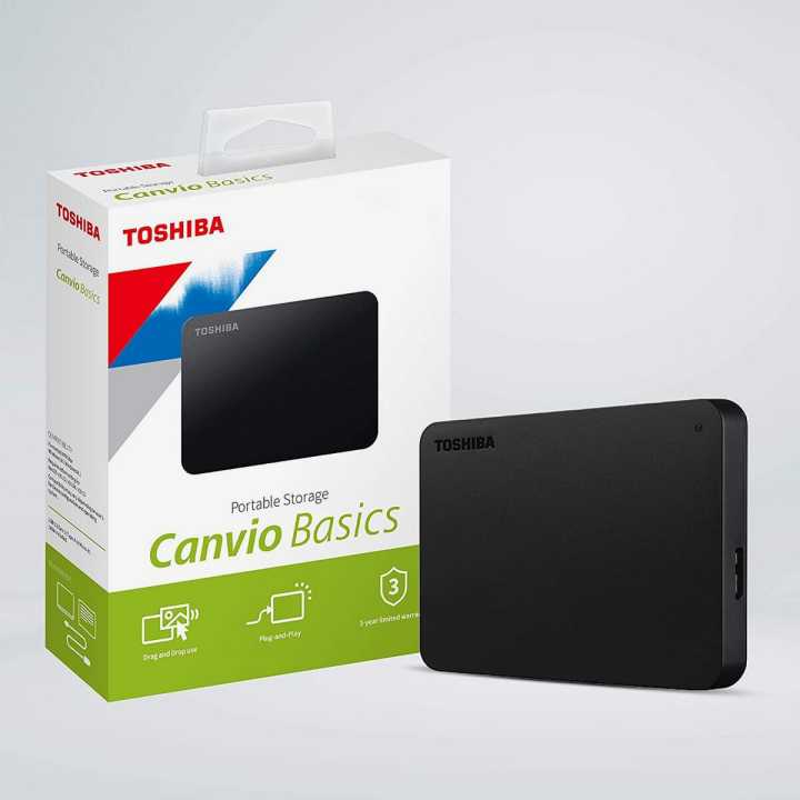 Toshiba Canvio Basics 1TB Portable Hard Disk Drive 3.0