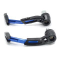 CNC Lever Protector Guard Adjustable Brake Clutch Protector Universal for All Bikes (Black And BLUE ). 