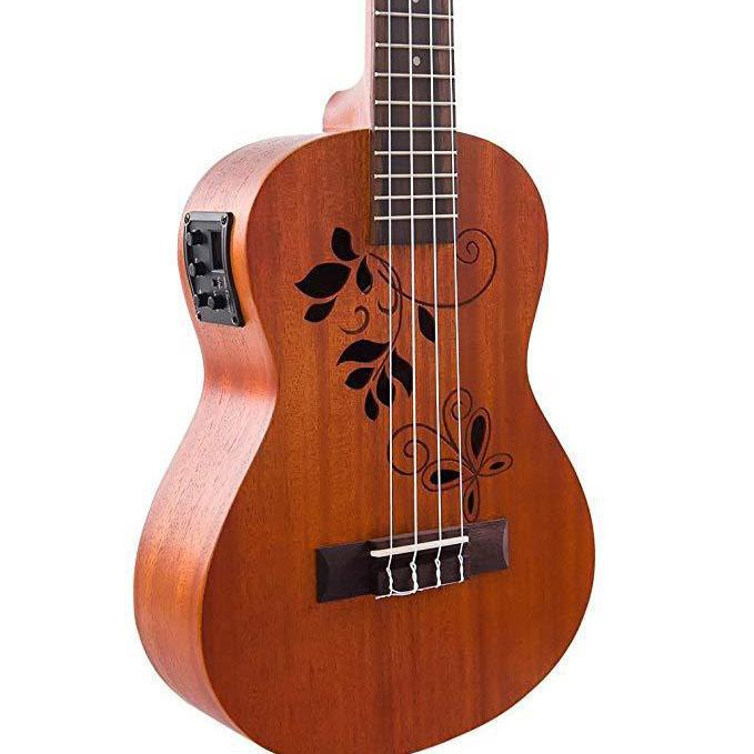 Fernando Uk-23N Mahogany Butterfly Style Tenor Acoustic Electric Ukulele