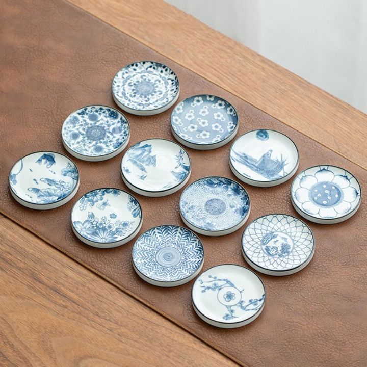 2pcs%20Gifts%20Ceramic%20Blue%20and%20White%20Porcelain%20Vintage%20Chinese%20Style%20Teacup%20Coaster%20Durable%20Round%20Snack%20Plates%20Kitchen%20Supplies%20-%20Image%203