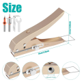 Single Hole Punch 10mm Heavy Duty Hole Puncher Edge Banding Punching Plier with Scale for Paper Cards Plastic Cardboard Easy Install Easy to Use. 
