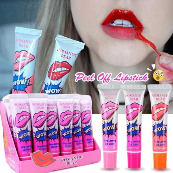 Wow Peel Off Lipsticks - Lip Tint Random Color 1 Piece - Makeup Tools |